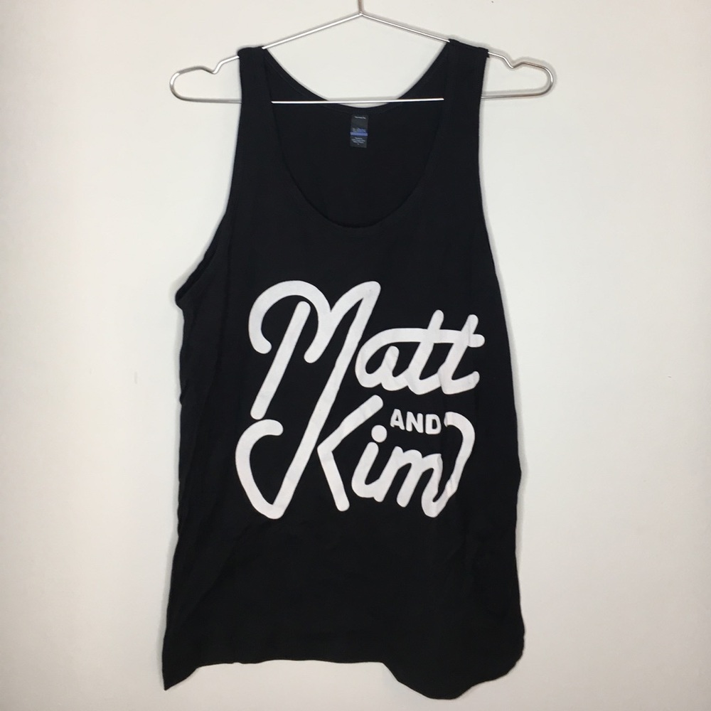 Matt and Kim Band Merch Tank Graphic